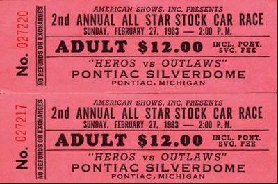Pontiac Silverdome - Another Ticket Stub From Jeff Novak (newer photo)
